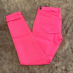 Abercrombie & Fitch, Pink Neon Skinny Jeans. NWT